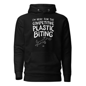 Open image in slideshow, unisex hoodie: competitive plastic biting
