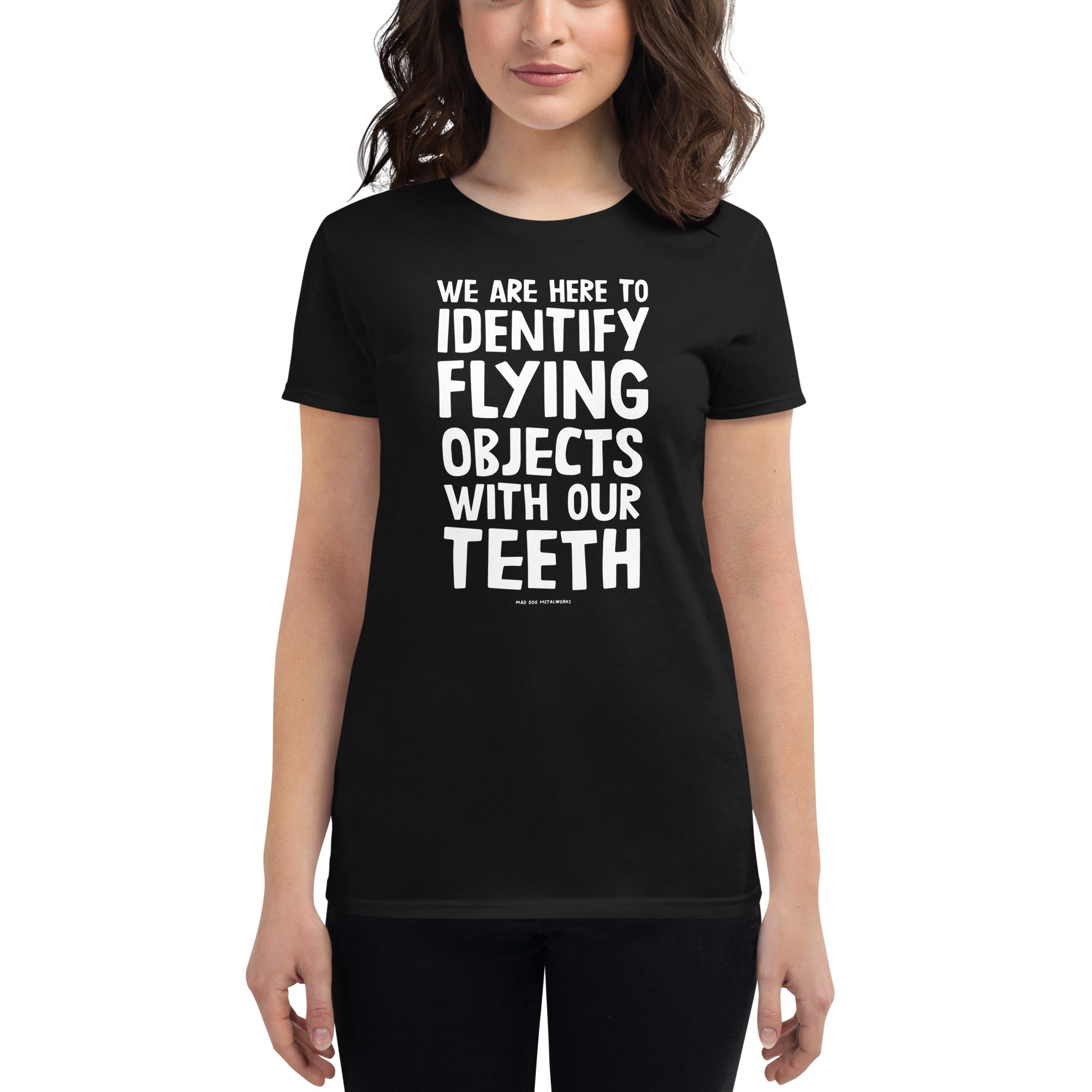 women's fitted t-shirt: identifying flying objects