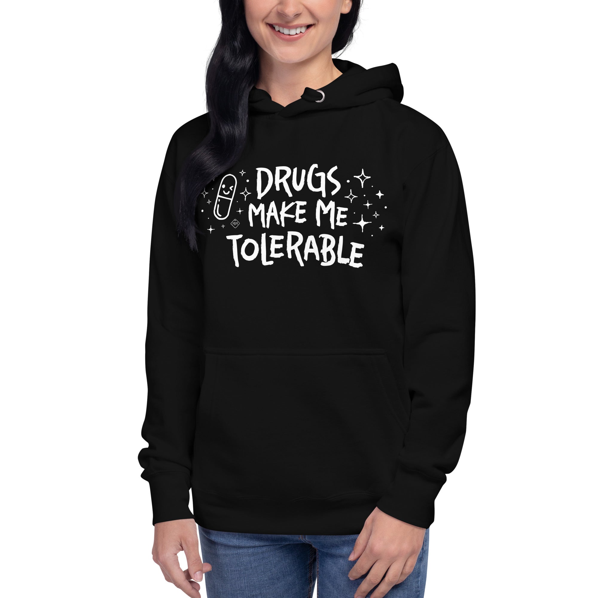 unisex hoodie: tolerable