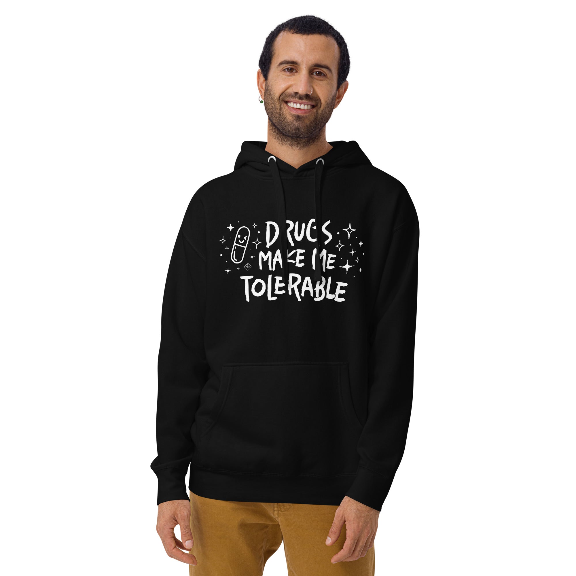 unisex hoodie: tolerable