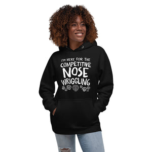 Open image in slideshow, unisex hoodie: competitive nose wriggling
