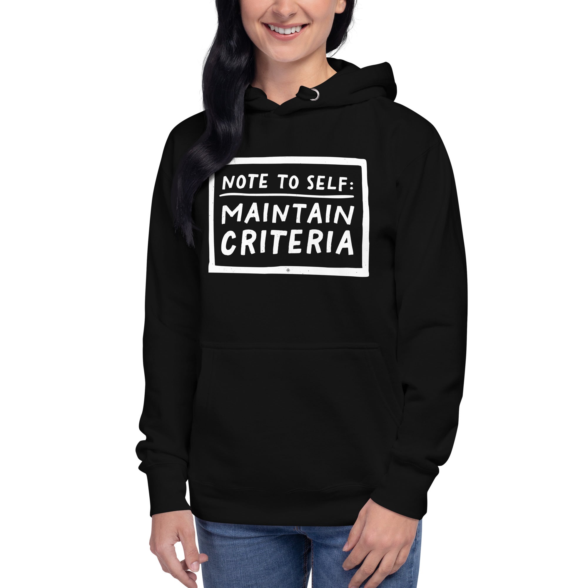 unisex hoodie: maintain criteria