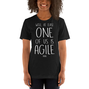 Open image in slideshow, unisex t-shirt: one of us is agile

