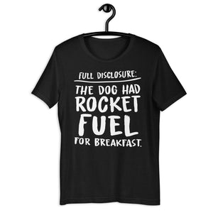 Open image in slideshow, unisex t-shirt: rocket fuel
