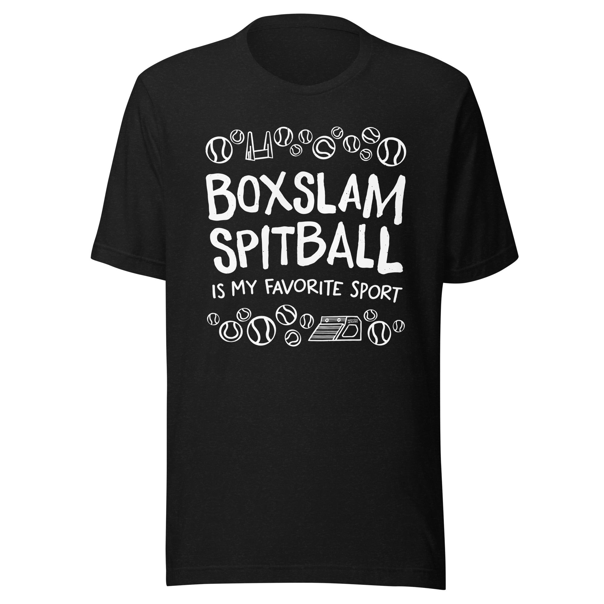 unisex t-shirt: boxslam spitball