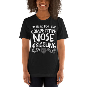 Open image in slideshow, unisex t-shirt: competitive nose wriggling
