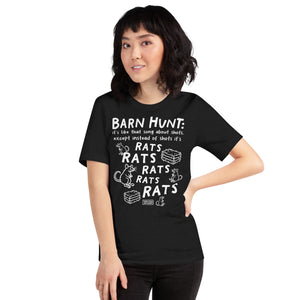 Open image in slideshow, unisex t-shirt: barn hunt
