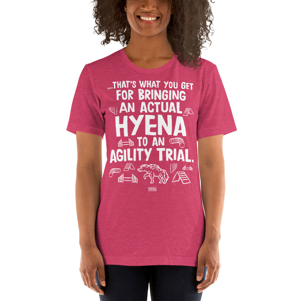 unisex t-shirt: hyena agility
