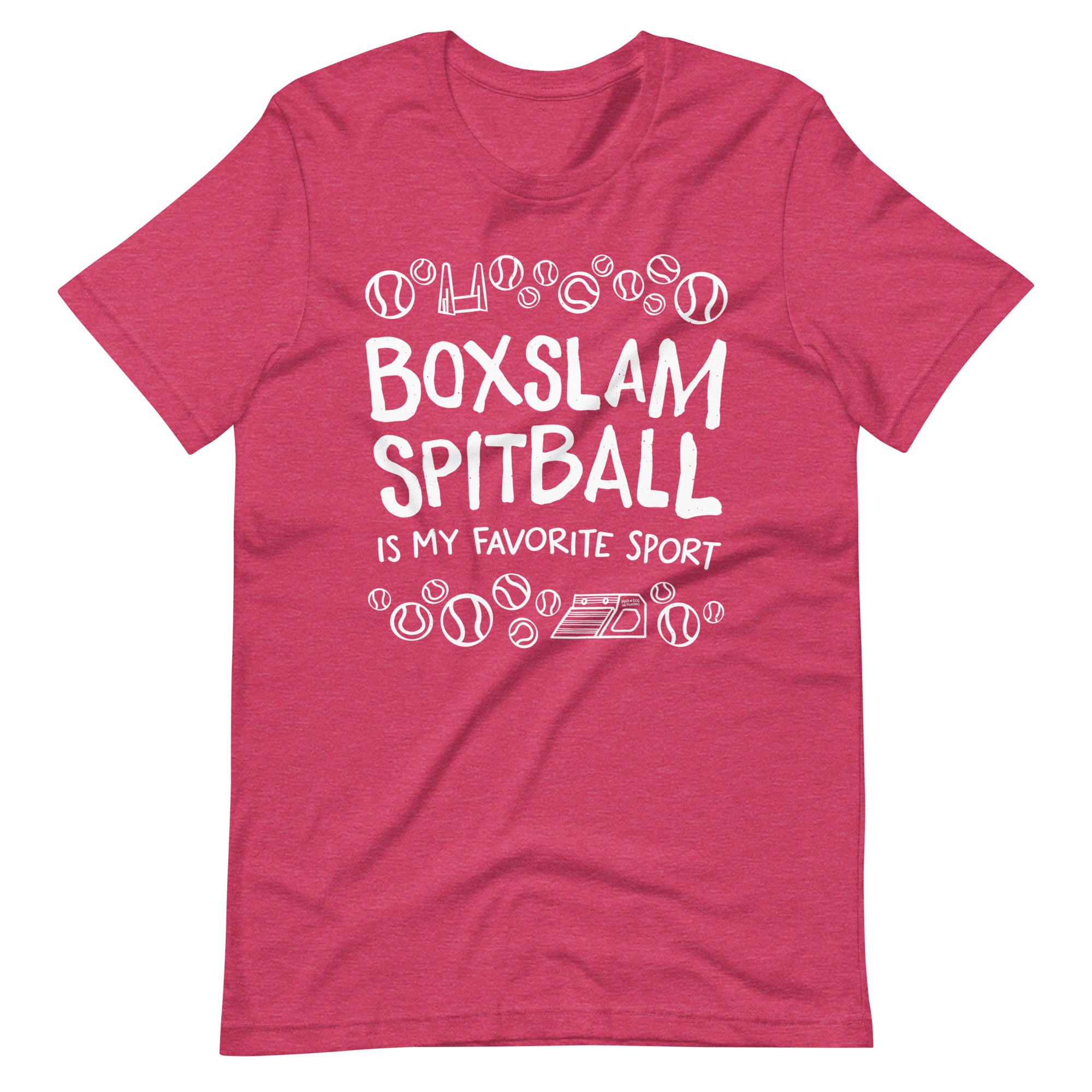 unisex t-shirt: boxslam spitball