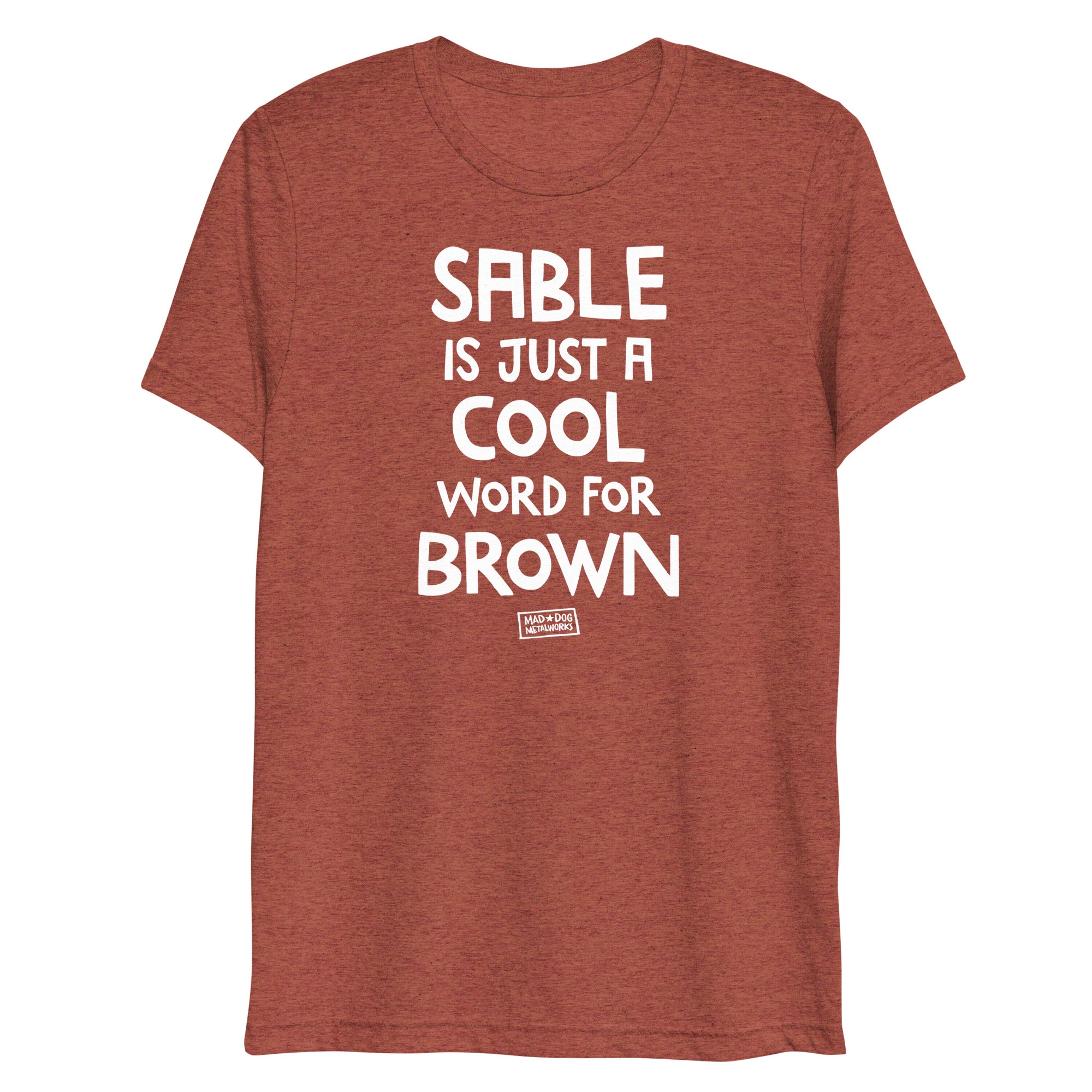 unisex tri-blend t-shirt: sable