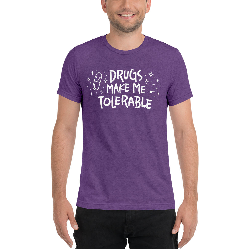 unisex tri-blend t-shirt: tolerable