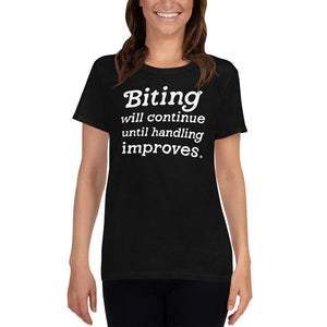 Open image in slideshow, women&#39;s crew neck: biting will continue
