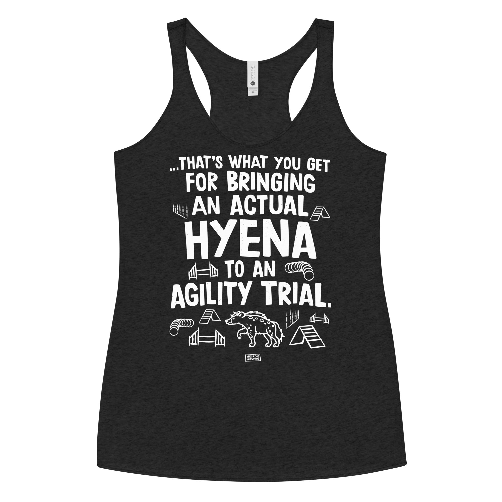 women's racerback: hyena agility