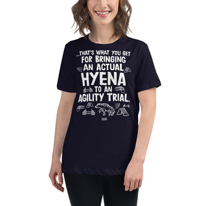 Open image in slideshow, women&#39;s relaxed fit t-shirt: hyena agility
